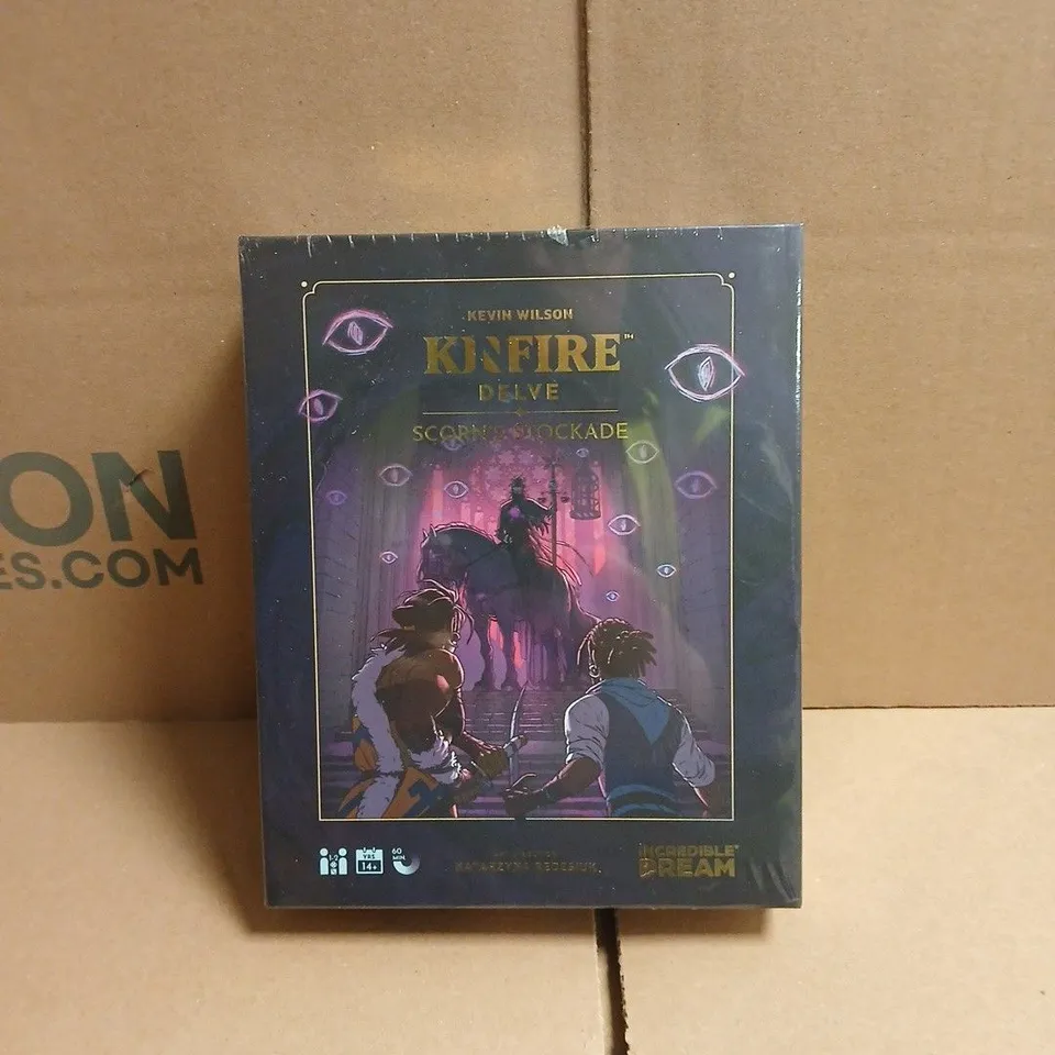 KEVIN WILSON KINFIRE DELVE SCORN'S STOCKADE CARDS/DICE ETC BOXED SEALED