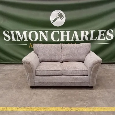 DURY CHUNKY WEAVE 2 SEATER STANDARD BACK SOFA - GREY