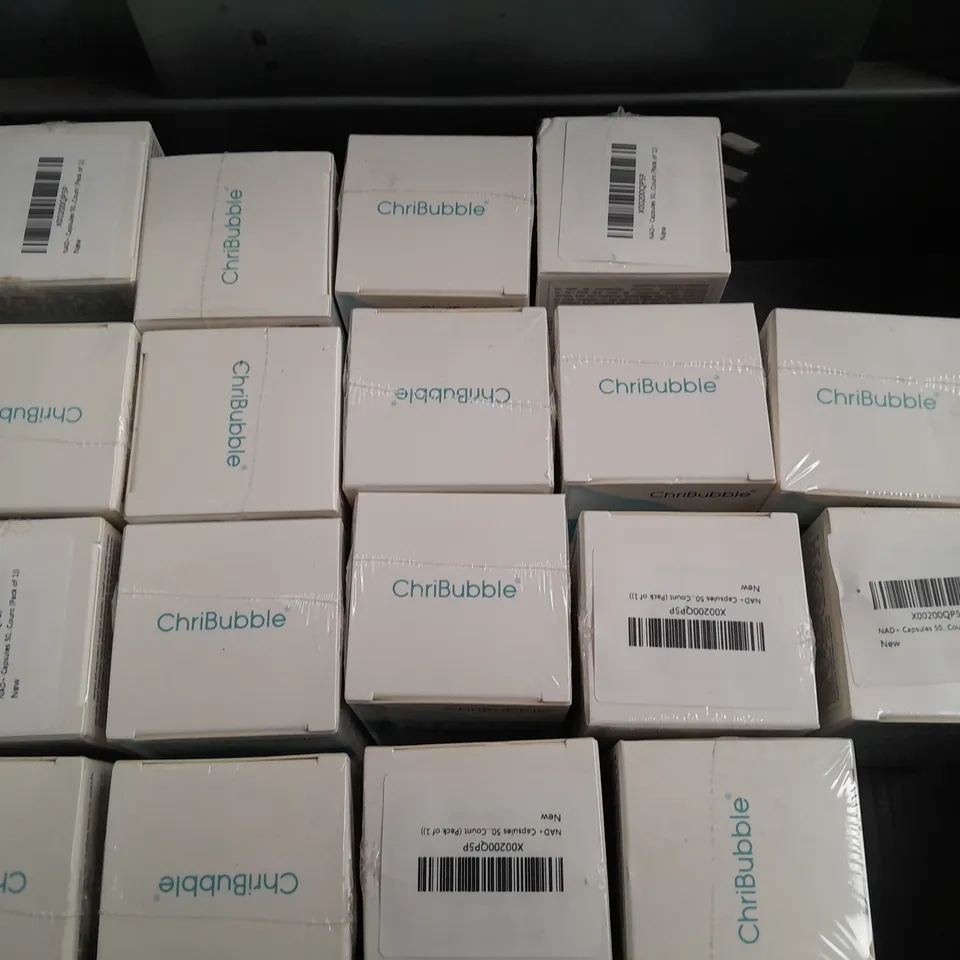 18 BOXED AND SEALED CHRIBUBBLE NMN CAPSULES 500mg (60 CAPSULES)