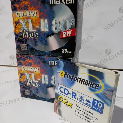 ASSORTED BLANK CD-RW 80 MINS APPROX. 29 CDs