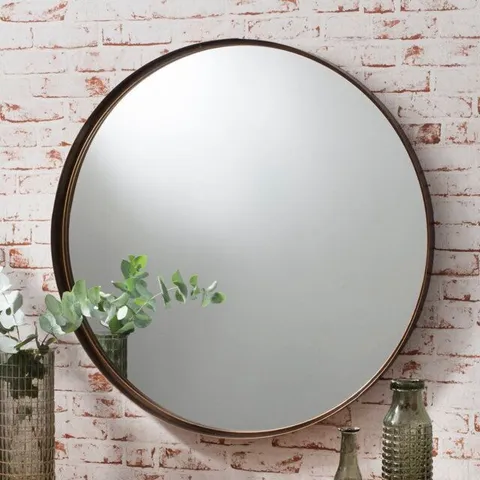 BOXED CHRISTENSEN METAL FLAT WALL MIRROR (1 BOX)