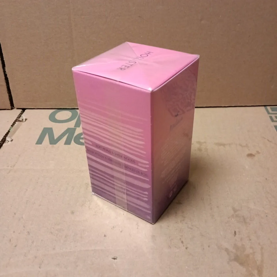 BOXED AND SEALED HOLLISTER MALAIA SOFT PETAL & SHEER WOOD 60ML EAU DE PARFUM