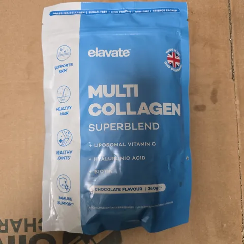 ELAVATE MULTI COLLAGEN SUPERBLEND – CHOCOLATE FLAVOUR, 240G 