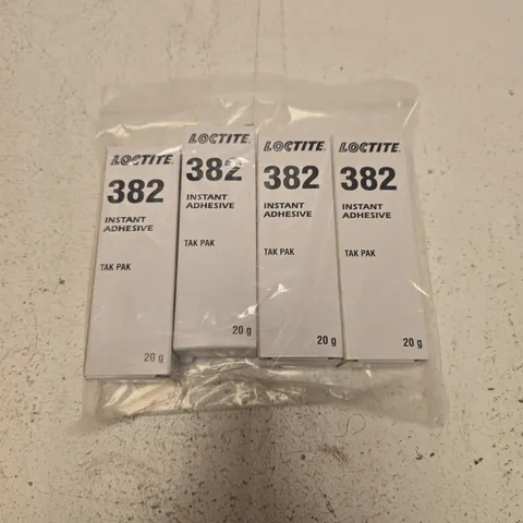 4 X LOCTITE 382 INSTANT ADHESIVE - 20G