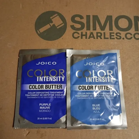 BOX OF APPROXIMATELY 35 ASSORTED JOICO PRODUCTS TO INCLUDE: COLOR BUTTER 