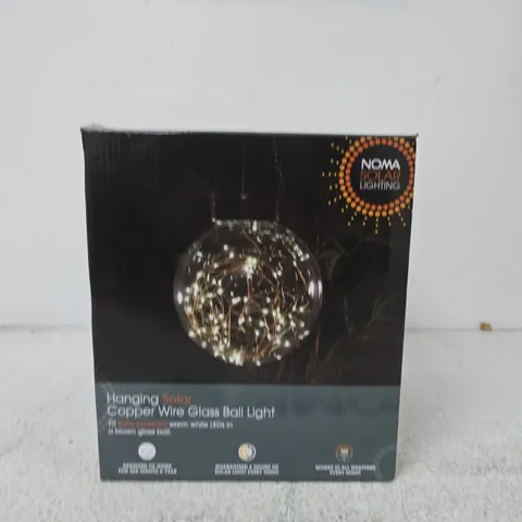 NOMA SOLAR LIGHTING COPPER WIRE GLASS BALL LIGHT