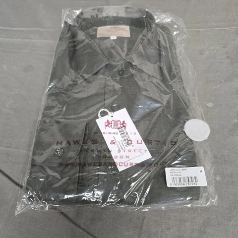 HAWES & CURTIS SHIRT IN GREEN SIZE M