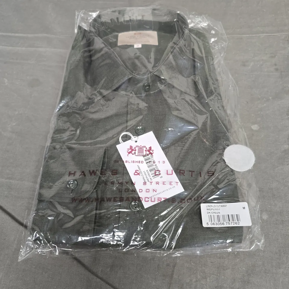 HAWES & CURTIS SHIRT IN GREEN SIZE M