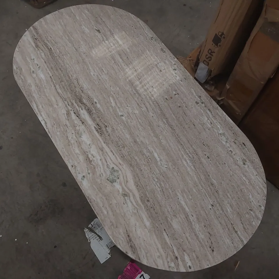 DESIGNER MARBLE TOP COFFEE TABLE