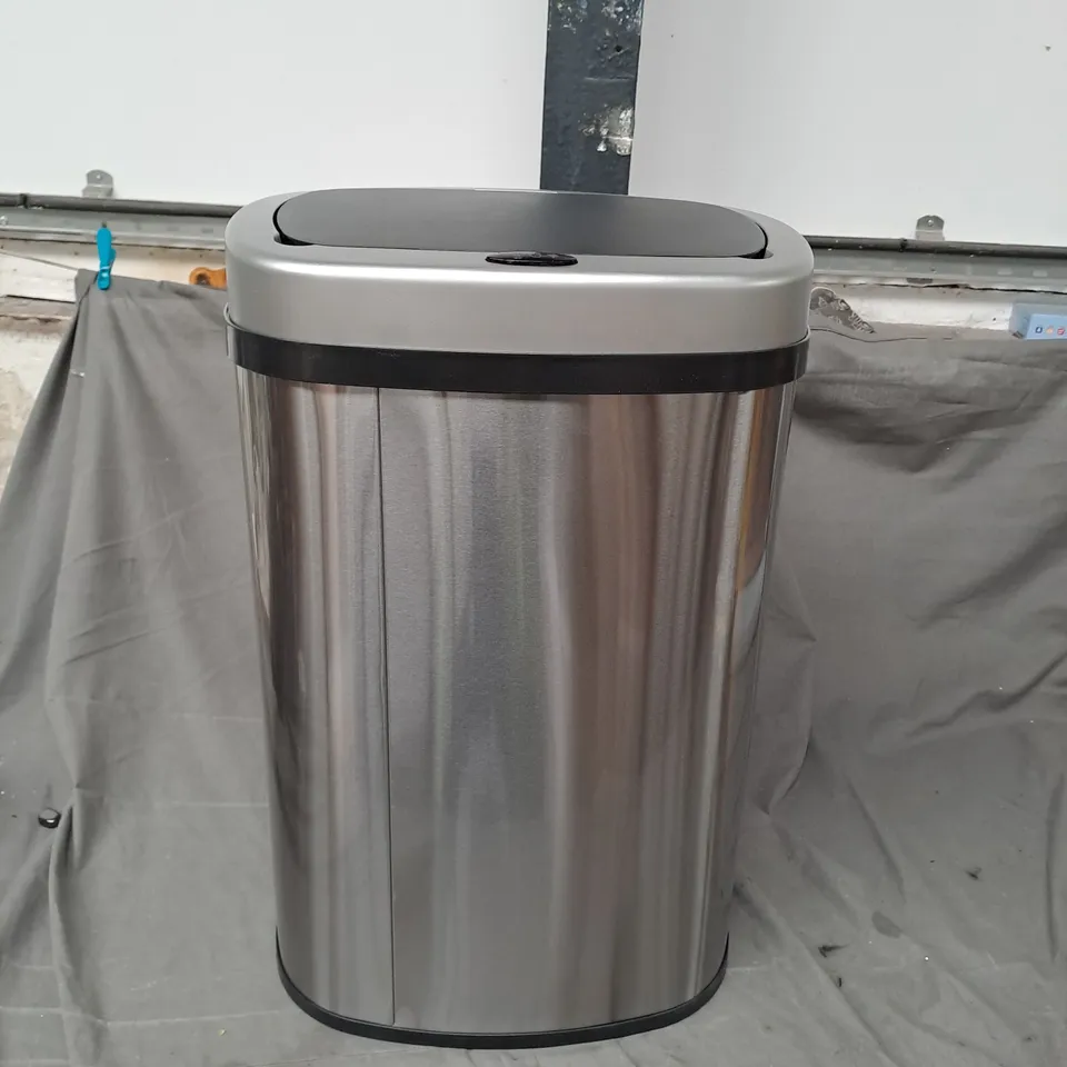 DISPLAY4TOP STAINLESS STEEL TOUCH LID BIN (58L)