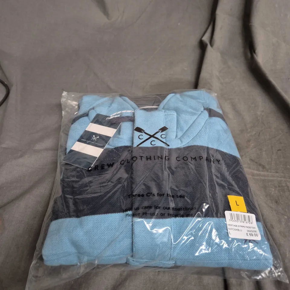 CREW CLOTHING COMPANY HERITAGE STRIPE PADSTOW – SIZE L