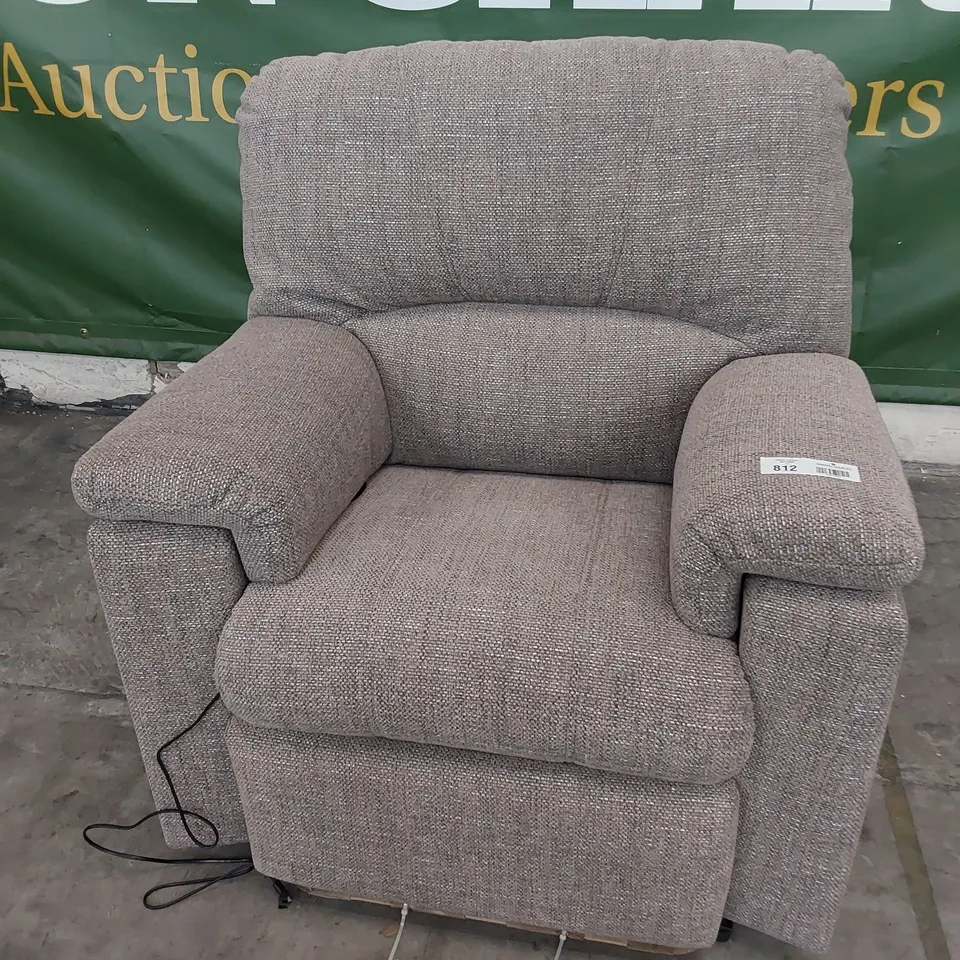 QUALITY BRITISH DESIGNER G PLAN POWER RECLINING EASY MOCCA FABRIC 