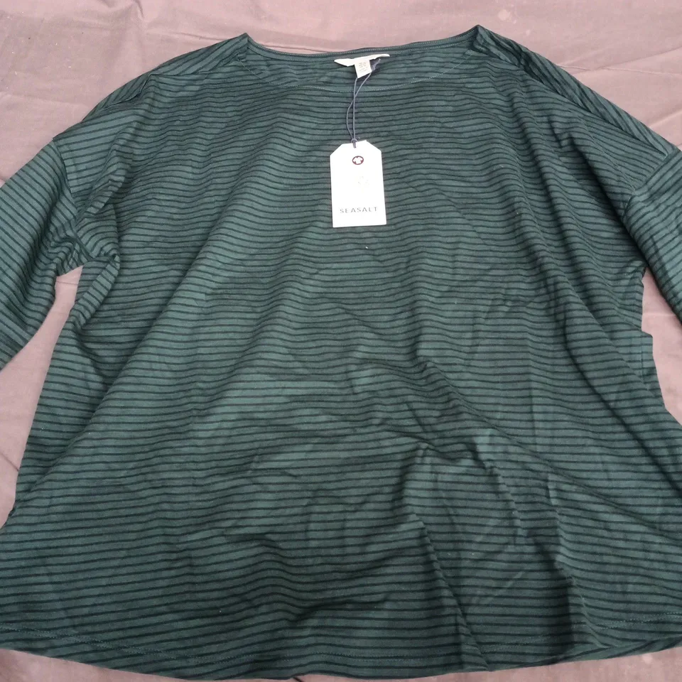 SEA SALT CORNWALL WOMEN’S TOP – ORGANIC COTTON, UK 16