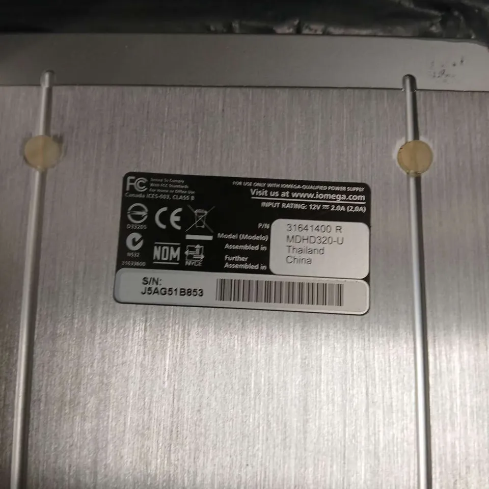 IOMEGA MDH320-U EXTERNAL HARD DRIVE