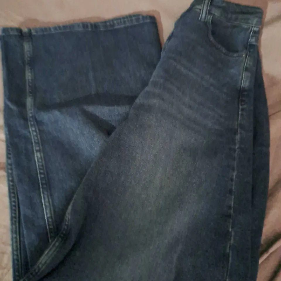 HUSH AGNES WIDE LEG JEANS IN DARK BLUE WASH - SIZE 8