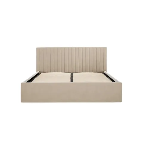 BOXED HUCKSLEY UPHOLSTERED BED FRAME - DOUBLE SIZE (2 BOXES)