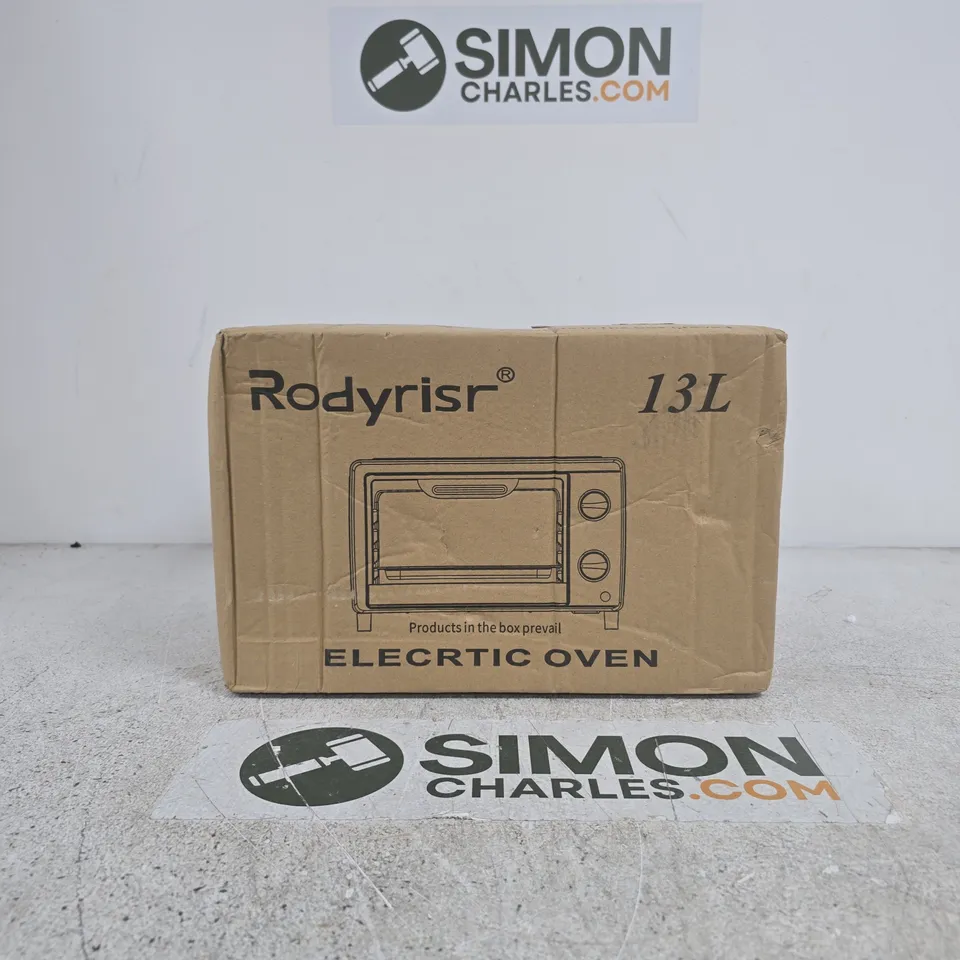 ELECTRIC OVEN 13L – BLACK COMPACT COUNTERTOP MODEL (BRAND RODYRISR)