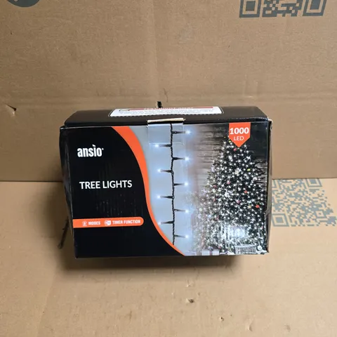 ANSIO TREE LIGHTS – 1000 LED CHRISTMAS LIGHTS WITH 8 MODES & TIMER (BOXED)