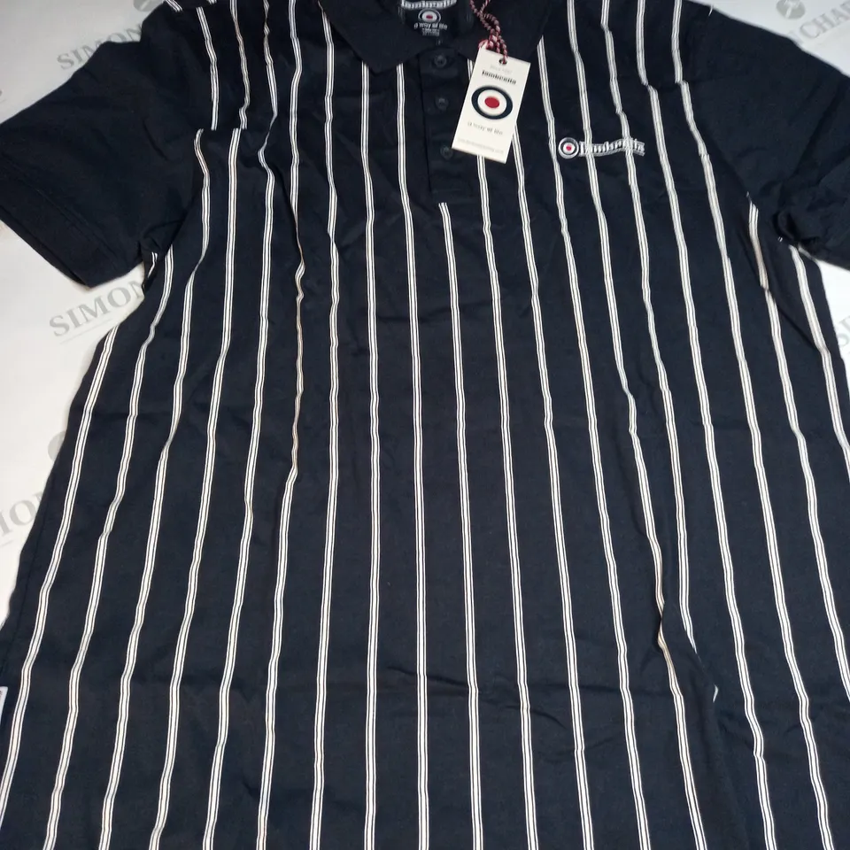 LAMBRETTA PINSTRIPE POLO - 2XL