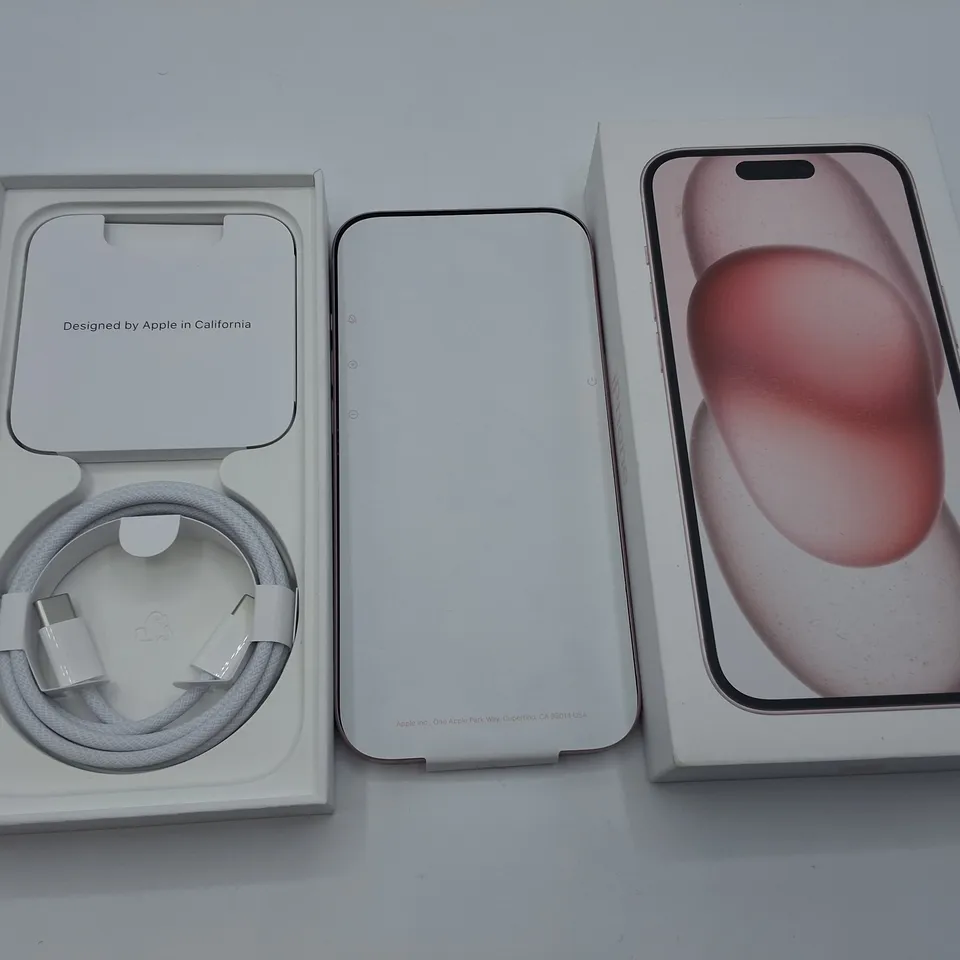 BOXED APPLE IPHONE 15 128GB IN PINK - A3090