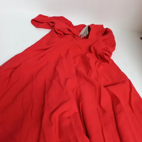 NOBODY'S CHILD REIGN MIDI DRESS – RED, UK 14