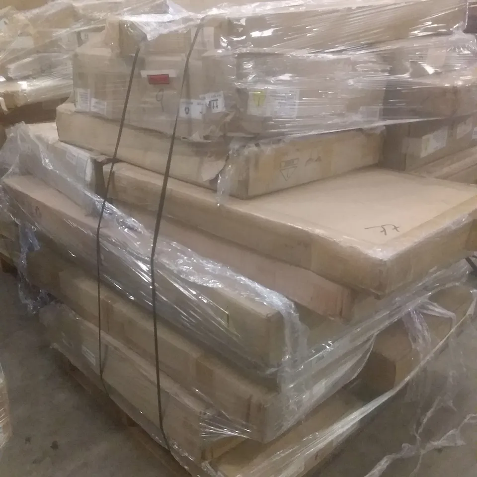 PALLET OF ASSORTED INCOMPLETE FLAT PACK FURNITURE ITEMS