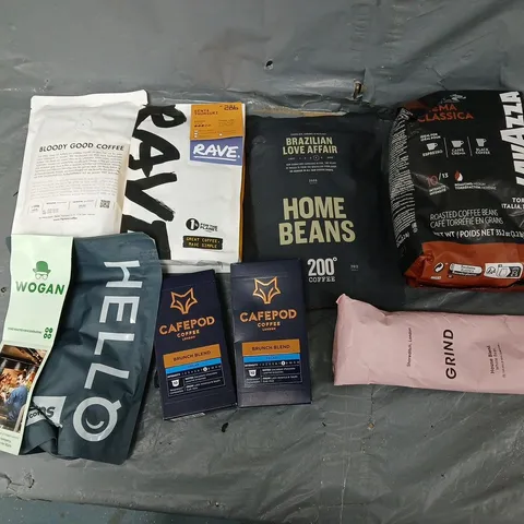 APPROXIMATELY 6 ASSORTED COFFEE PRODUCTS TO INCLUDE RAVE, GRIND, AND CAFEPOD ETC.