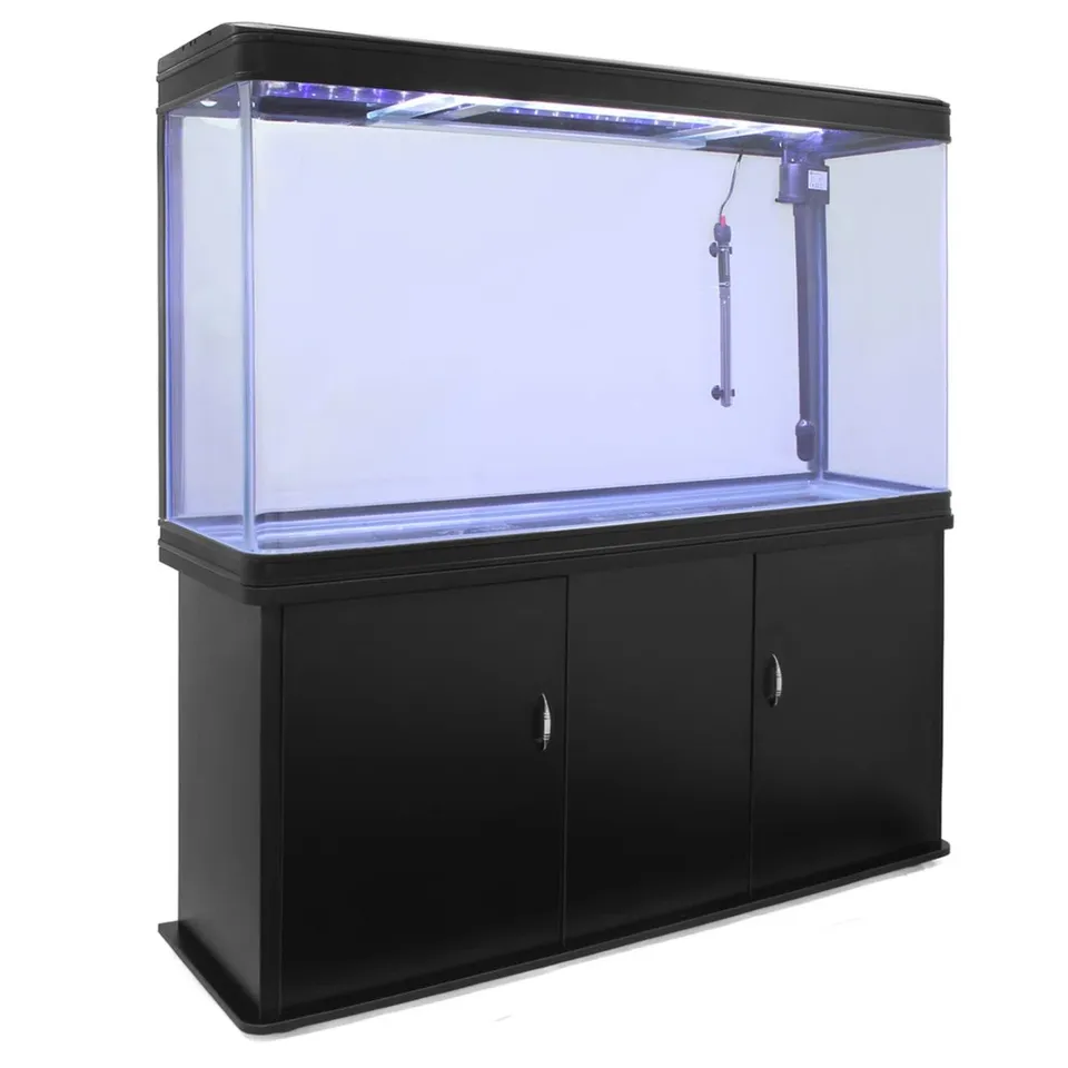 BOXED 300L HOLLIS AQUARIUM TANK - BLACK (2 BOXES)