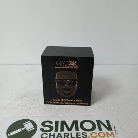 GLO24K 7-COLOUR LED BEAUTY MASK – BOXED