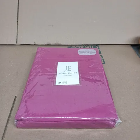 J.E. JASMINE LINOR PINK DUVET COVER SET – 200TC PERCALE (SEALED)