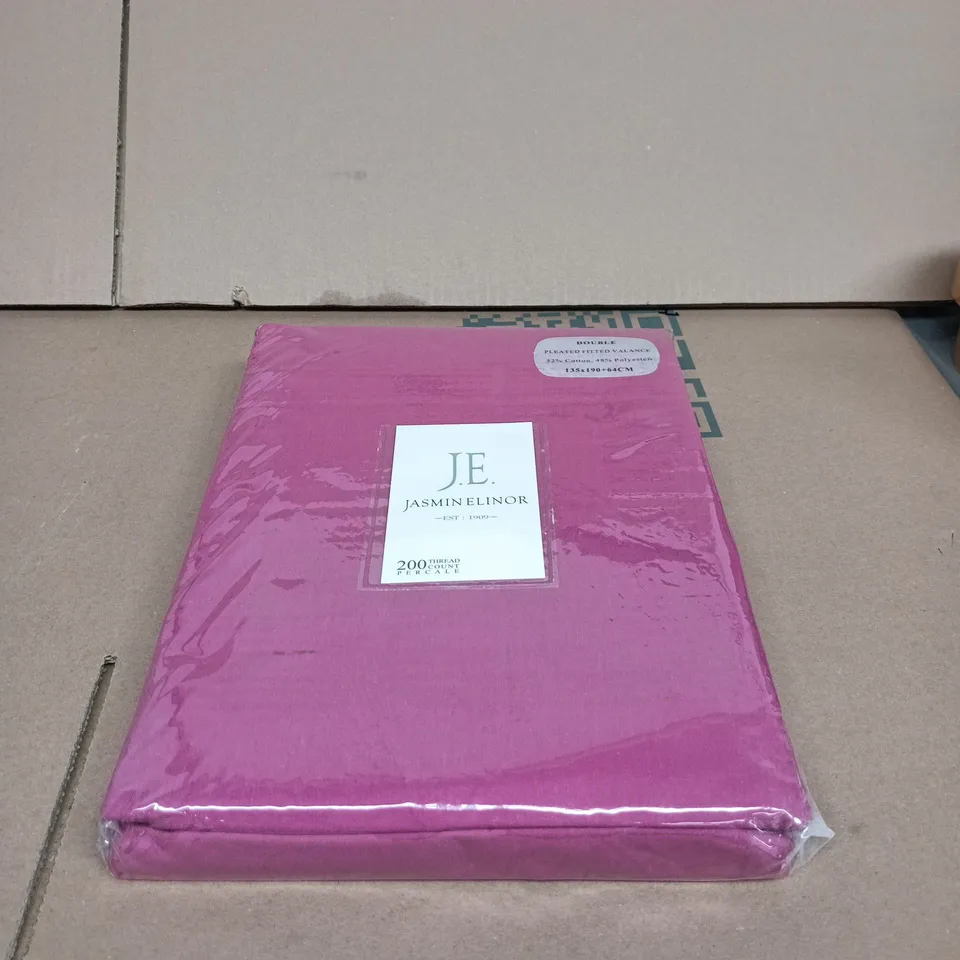 J.E. JASMINE LINOR PINK DUVET COVER SET – 200TC PERCALE (SEALED)