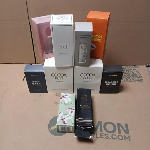 TEN ASSORTED BOXED FRAGRANCES TO INCLUDE; TED BAKER, MANCAVE, HOTEL COLLECTION AND ZARA