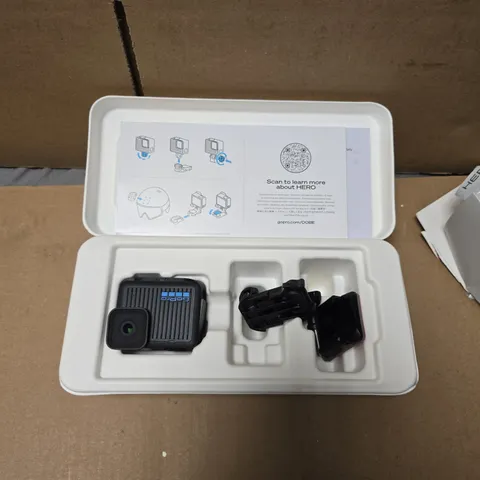 GOPRO HERO ACTION CAMERA WITH PROTECTIVE HOUSING AND MOUNTING ACCESSORIES