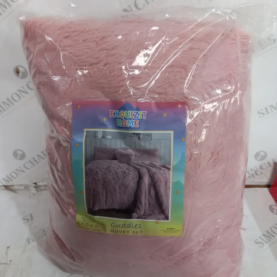 EXQUIZIT HOME CUDDLES DUVET SET - DOUBLE 