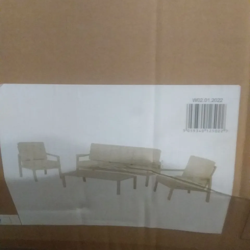 BOXED GOODHOME SANTORIN ALUMINIUM COFFEE SET 