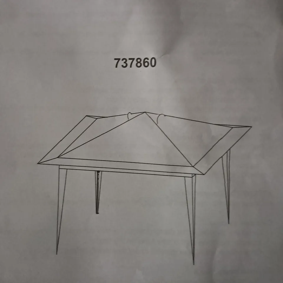 GREEN LOUNGE POP UP FOLDING GAZEBO IN WHITE - COLLECTION ONLY
