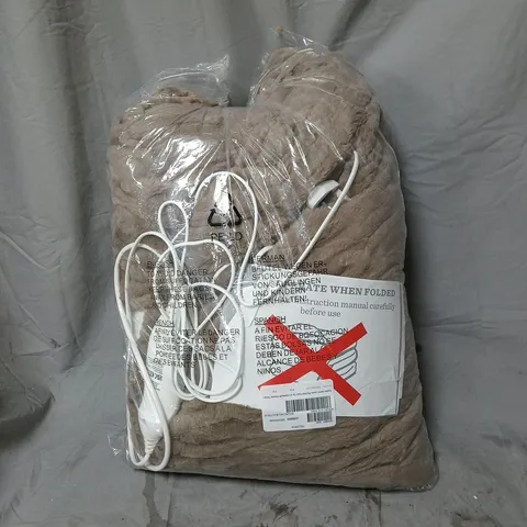 COZEE HOME LUXURY FAUX FUR HEATED THROW