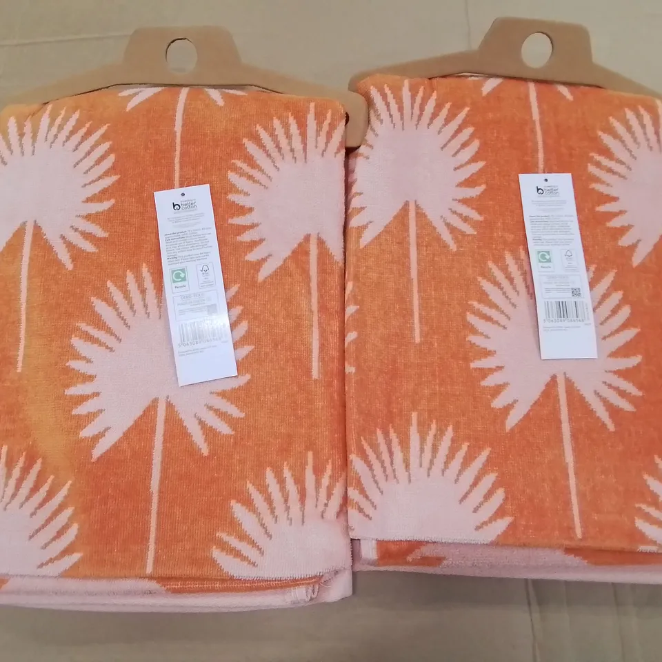 PALLET CONTAINING APPROXIMATELY 16 6-PACK BOXES OF BRAND NEW SUMMER THEMED BEACH TOWELS