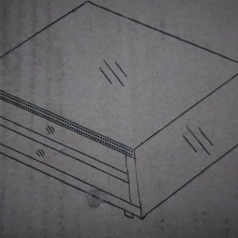 BOXED ORION MIRRORED TV UNIT (1 BOX)