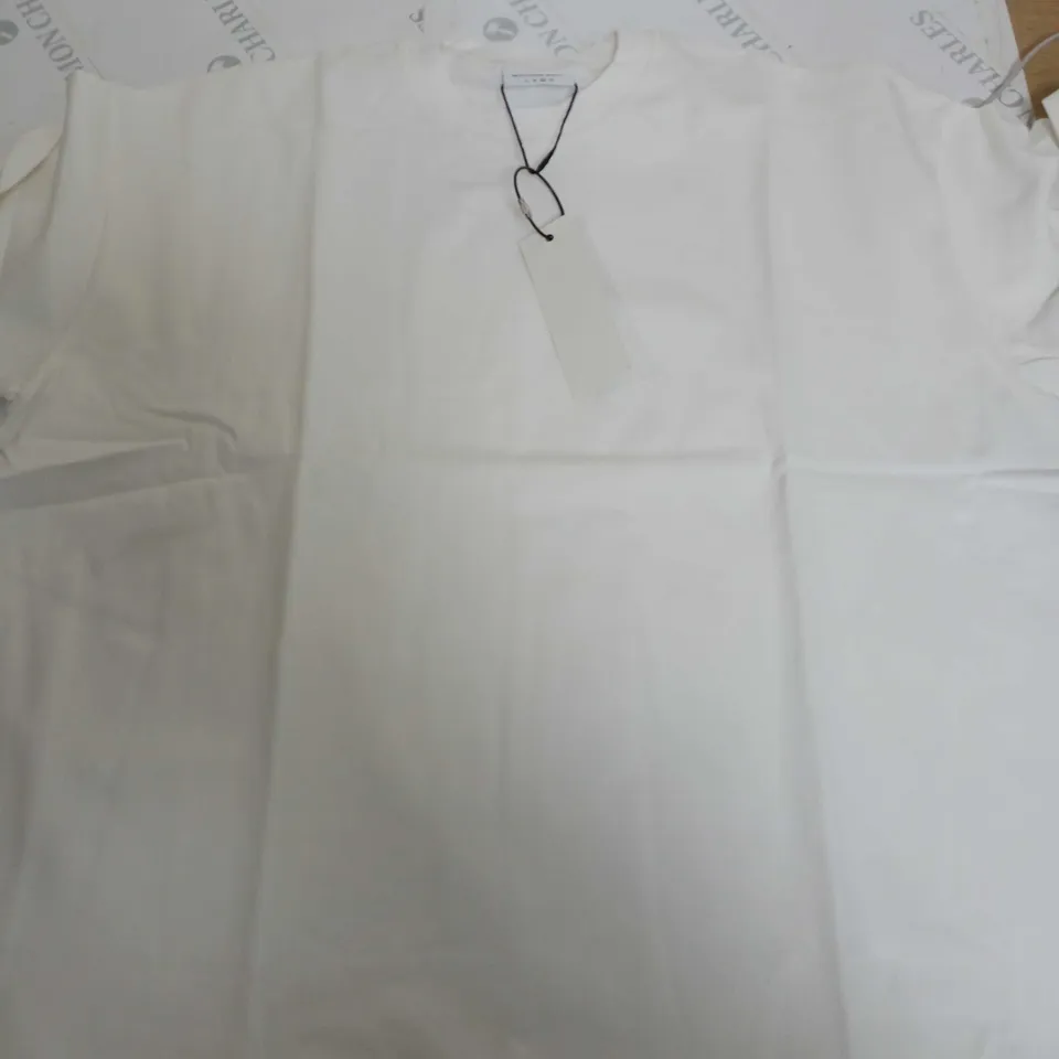 MADISON KOHL BLANK WHITE HEAVY WEIGHT T-SHIRT - LARGE