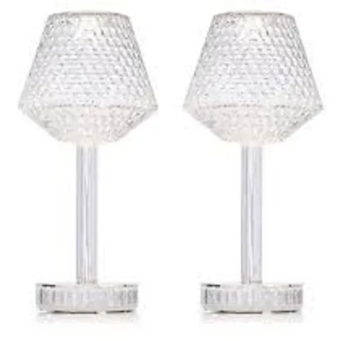 JM BY JULIEN MACDONALD SET OF 2 INDOOR / OUTDOOR TOUCH LAMPS