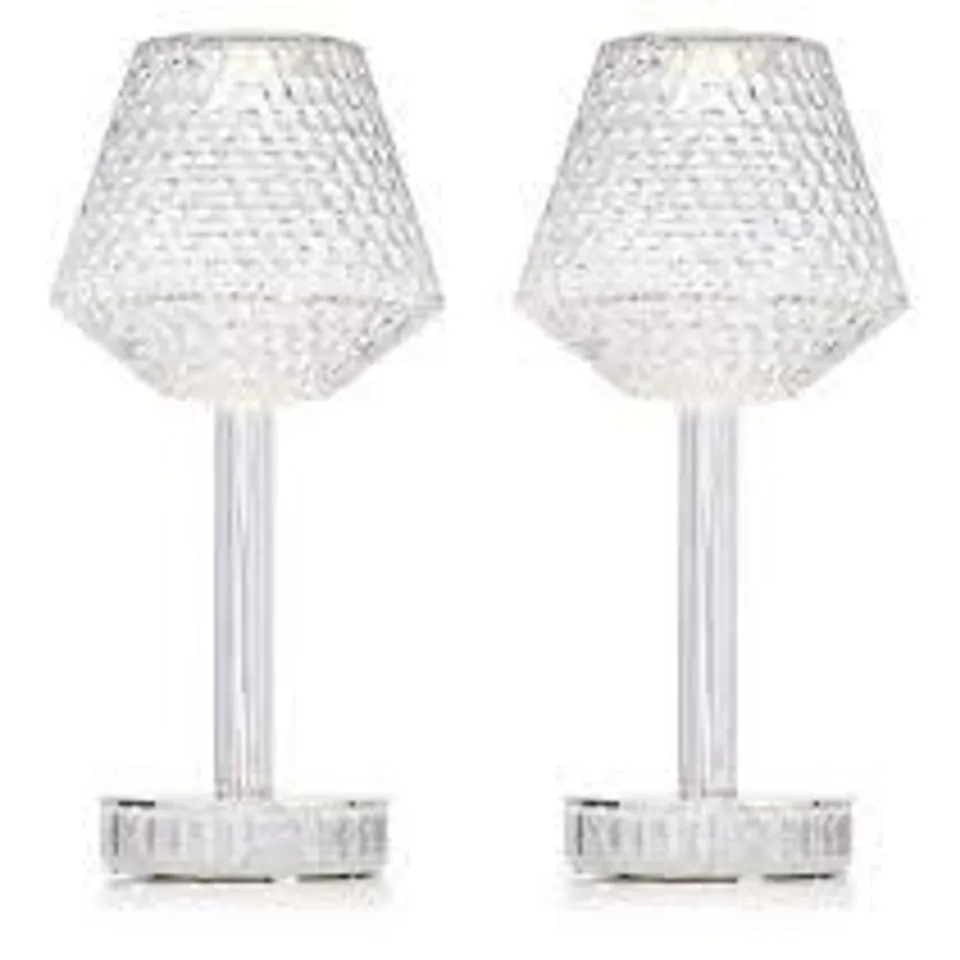 JM BY JULIEN MACDONALD SET OF 2 INDOOR / OUTDOOR TOUCH LAMPS
