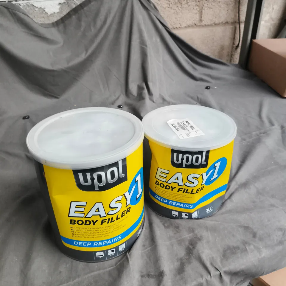 UPOL EASY 1 BODY FILLER – 2 X TINS (DEEP REPAIRS)