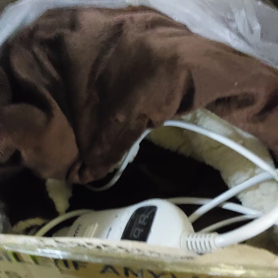 BOXED LUXOR ELECTRIC BLANKET IN BROWN