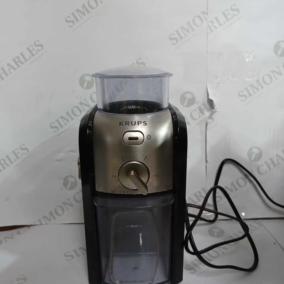 KRUPS EXPERT BURR GRINDER FOR COFFEE BEANS