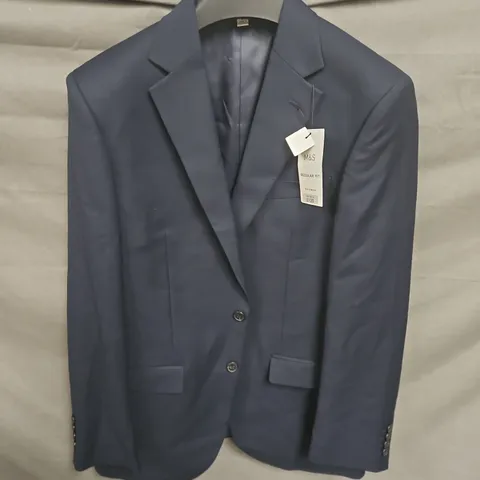 M&S REGULAR FIT SUIT JACKET IN NAVY SIZE 38" CHEST