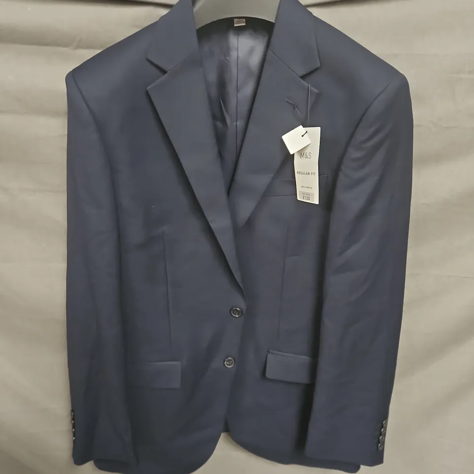 M&S REGULAR FIT SUIT JACKET IN NAVY SIZE 38" CHEST