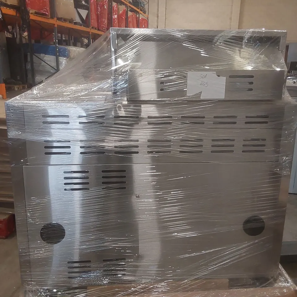 MONSTER GRILL 4 BURNER GAS KITCHEN BBQ IN STAINLESS STEEL