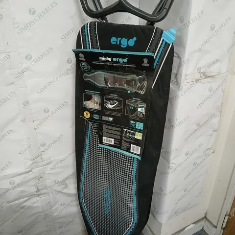 MINKY ERGO IRONING BOARD IN DARK GREY/BLUE - COLLECTION ONLY