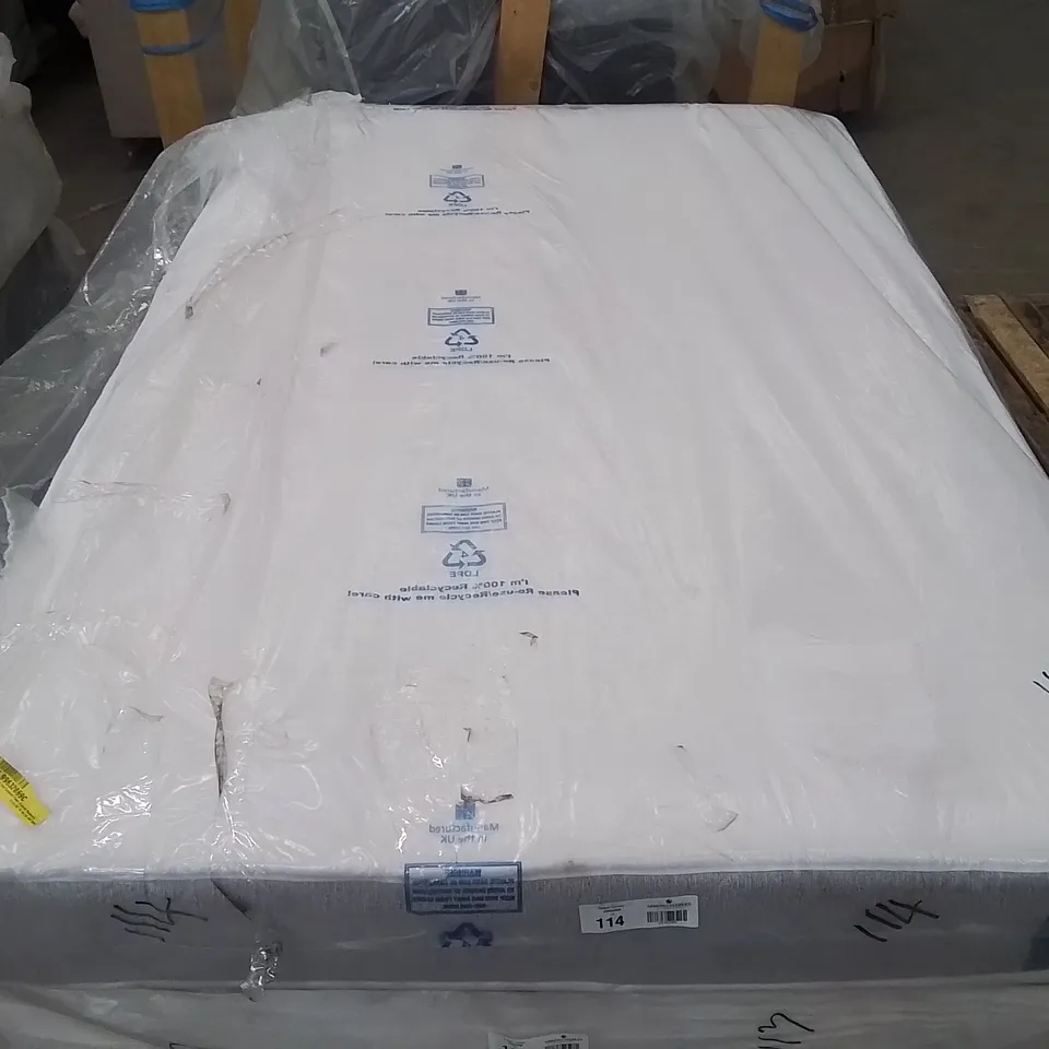 QUALITY BAGGED ADAMINE SERENITY COIL SPRUNG AND COMFORT FOAM HYBRID SMALL DOUBLE MATTRESS 